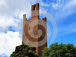 The tower DonÃÂ   torre DonÃÂ   in the city center is a landmark of the city of Rovigo. photo